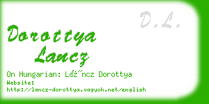 dorottya lancz business card